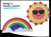 JCPenney Kids Club May 2022: Build a FREE mosaic coaster craft + extra 10% coupon code