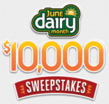 June Dairy Month $10,000 Sweepstakes: Win Grocery Store Gift Card valued at up to $1,000