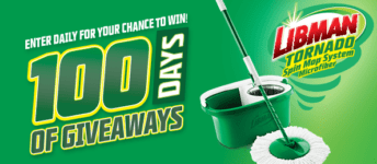 Libman 100 Days of Giveaways: Win Tornado Spin Mop Systems every day
