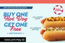 Sonic Drive-In Memorial Day 2022 BOGO deal: Buy One Get One FREE hot dogs