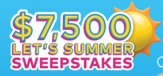 Tasty Rewards Let’s Summer Sweepstakes: Win $7,500 cash