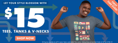 Threadless Sale: tees, tanks and v-necks $15 each