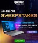 TigerDirect Sweepstakes: Win a Lenovo AMD Ryzen 5 Laptop