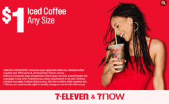 7-Eleven: iced coffee $1 any size
