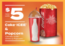 AMC Theatres Summer Teen Combo: popcorn + Coke Icee for $5