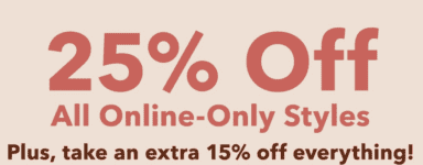 American Eagle: 25% off online-only styles + extra 15% off