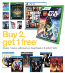 Target: Buy Two Get One FREE movies, books, video games and more