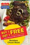Kroger BOGO deal: Buy One Get One FREE Boneless Chuck Roast