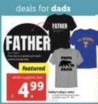 Lidl Deals for Dad: Father’s Day T-shirts $4.99 each