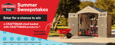 Lowe’s Summer Sweepstakes 2022: Win a Craftsman shed loaded with products at lowessummersweepstakes.com