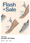 Macy’s Flash Sale: Extra 50-65% off shoes