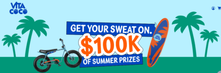 Vita Coco Sweaty Sweepstakes: Win part of $100,000 in summer prizes at vitacoco.com/sweaty