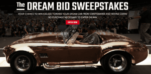 Craftsman Dream Bid Sweepstakes 2022: Win $30,000 towards your dream car