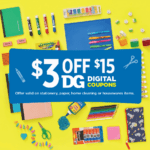 Dollar General Back to School coupon code: Get $3 off a $15+ school supplies purchase