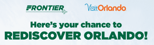 Frontier Airlines Rediscover Orlando Sweepstakes: Win a Vacation to Orlando