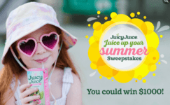 Juicy Juice Summer Sweepstakes: Win 1 of 3 $1,000 prizes