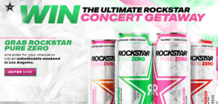 Rockstar Pure Zero Believe it Sweepstakes: Win a Rockstar trip in LA at rockstarbelieveit.com