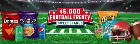 Tasty Rewards Football Frenzy Sweepstakes: Win $5,000 cash