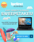 TigerDirect Easy Breezy Summer Sweepstakes: Win an Acer R721T Touchscreen Chromebook Spin 311
