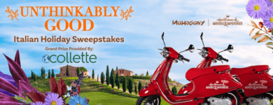 Hallmark Unthinkably Good Italian Holiday Sweepstakes: Win a trip to Italy, Vespas and more