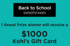 Kohl’s Back to School Sweepstakes 2022: Win gift cards valued at up to $1,000 at kohls2022sweeps.com
