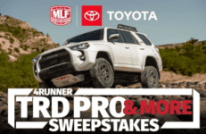 MLF Toyota Sweepstakes: Win a Toyota 4Runner TRD Pro and more