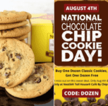 Nestlé Toll House Café National Chocolate Chip Cookie Day 2022: Buy One Get One FREE classic dozens