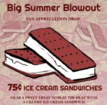 Shakey’s Big Summer Blowout: ice cream sandwiches 75¢ each