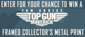 Win an official Top Gun: Maverick framed metal collectors print from Showcase
