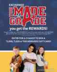 Army Exchange You Made the Grade Program: FREE $20 gift card for students with good grades