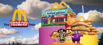 McDonald’s Cactus Plant Flea Market Happy Meal for adults: Get a FREE Grimace, Hamburglar or Birdie figurine