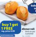 Lidl BOGO FREE deals: Buy One Get One FREE bakery items (dinner roll, croissant, and more)