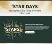 Starbucks Rewards Star Days 2022: Win prizes in Million Stars Giveaway and Star Days Arcade at starbucksstardays.com