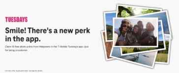 T-Mobile Tuesdays October 11: Get 10 photo prints for FREE from Walgreens