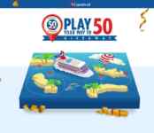 Carnival Play Your Way to 50 Giveaway: Win 1 of 50 Cruises at playyourwayto50.carnival.com