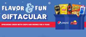Flavor & Fun Giftacular Promotion: Win a Year’s Supply of PepsiCo beverages & Frito-Lay chips at giftacularprizes.com