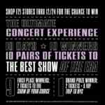 Ultimate Concert Sweepstakes: Enter your code and win a trip attend the “Show of an Era” at ultimateconcertsweeps.com