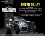 Invicta Mini Cooper Holiday Sweepstakes: Win a 2023 Mini Cooper S