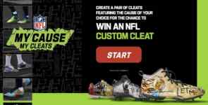 NFL My Cause My Cleats Contest: Win an NFL custom cleat