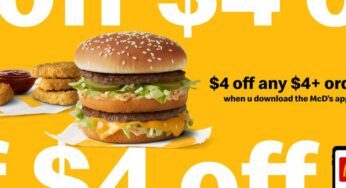 McDonald’s app: Get $4 Off Your First $4+ Order