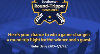 Southwest Round-Tripper Sweepstakes: Win 1 of 5 trips at southwestairlinessweepstakes.com