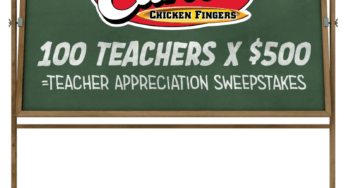 Raising Cane’s Teacher Appreciation Sweepstakes 2023: Win 1 of 100 prizes