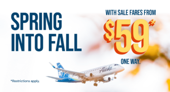 Alaska Airlines Spring into Fall Sale: one-way flights starting $59