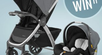 Win a Chicco Bravo Trio Travel System in the Camden style