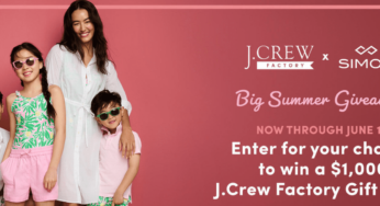 J. Crew Factory and Simon Malls Big Summer Giveaway: Win a $1,000 gift card