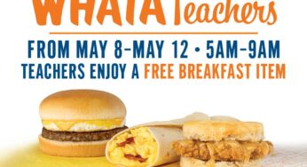 Whataburger Teachers Appreciation Week 2023: Get a FREE breakfast entrée + Extra 25% off
