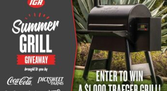 IGA Summer Grill Giveaway: Win a $1,000 Traeger Grill