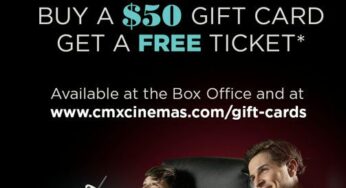 CMX CInemas Father’s Day 2023 promo: Get a FREE movie ticket with a gift card purchase