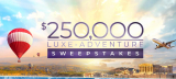 $250,000 Luxe-Adventure Sweepstakes: Win All-inclusive Cruises and more