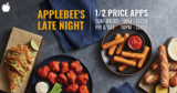 Applebee’s Late Night Half-Price Appetizers promotion back again